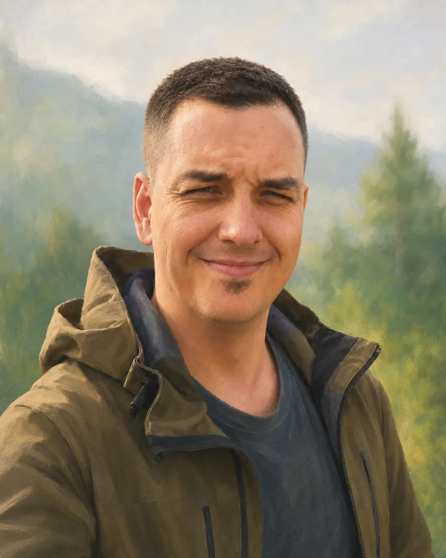 Nico Eberhardt, Datenschutzbeauftragter aus Dresden (Porträt, mit KI bearbeitet)